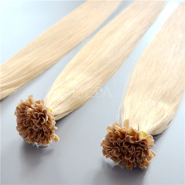 #60 ash blonde pre bonded remy hair extensions YJ140